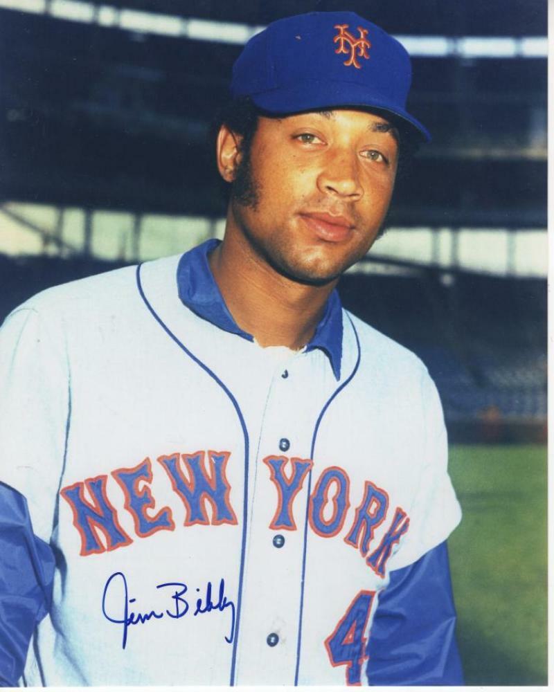 JIM BIBBY NEW YORK METS SIGNED AUTOGRAPHED 8X10 W/ COA