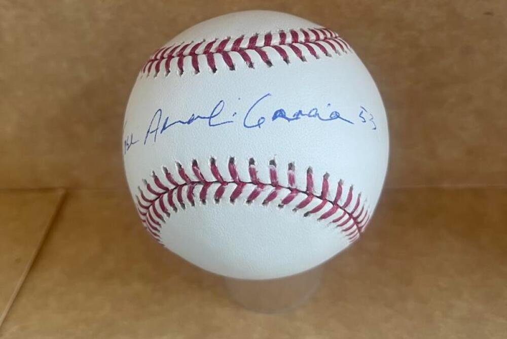 JOSE ADOLIS GARCIA SIGNED AUTOGRAPHED M.L. BASEBALL BECKETT AUTH 