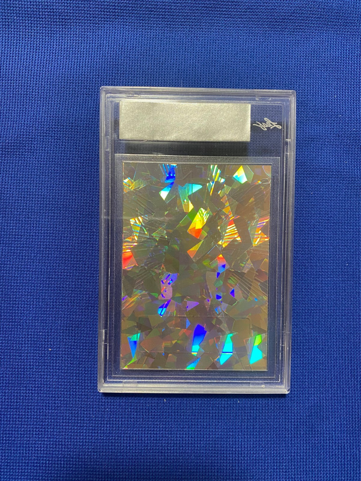 2022 LEAF VALIANT FOOTBALL AUTOGRAPH PRE PRODUCTION PROOF CRYSTAL PLAT BLUE 1/1