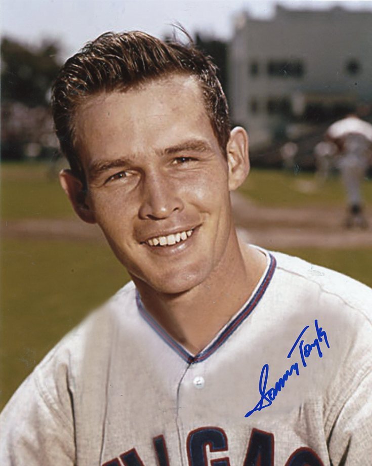 SAMMY  TAYLOR  CHICAGO  CUBS   SIGNED AUTOGRAPHED 8X10  PHOTO