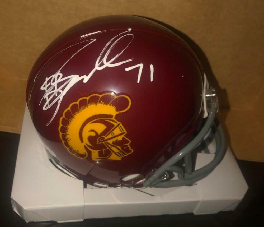 TONY BOSELLI USC TROJANS  SIGNED RIDDELL MINI HELMET JSA COA WPP910955