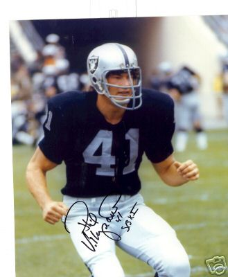PHIL VILLAPIANO OAKLAND RAIDERS  SIGNED 8X10