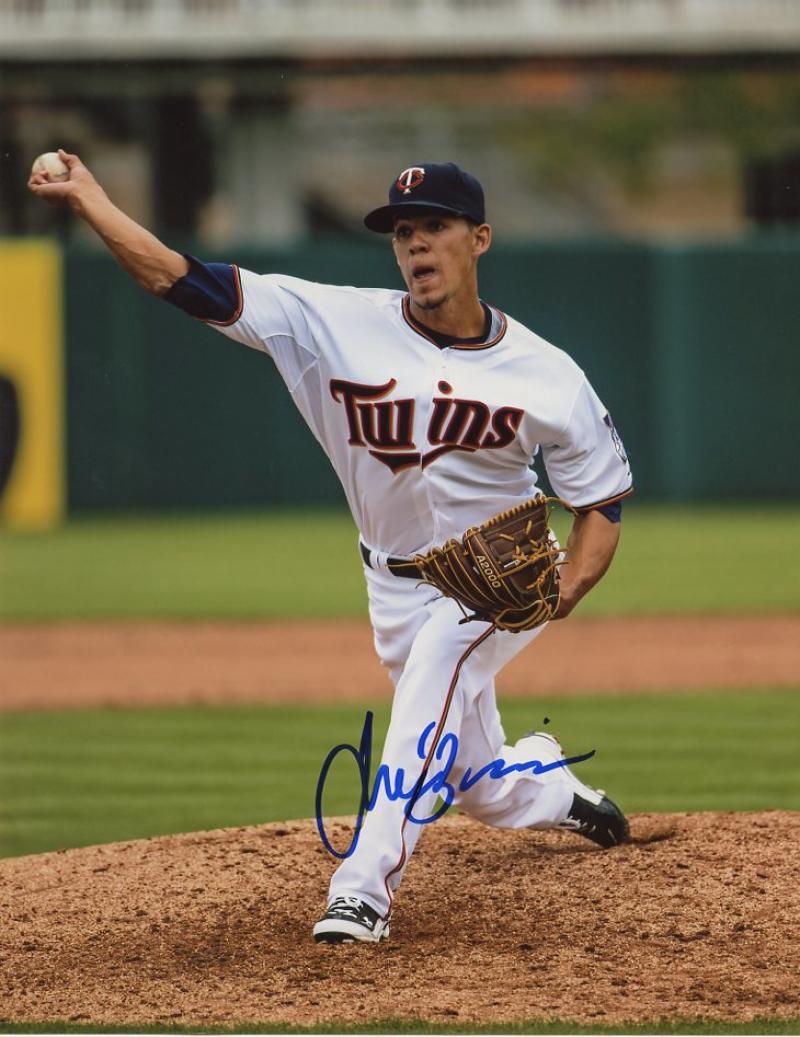 JOSE BERRIOS MINNESOTA TWINS SIGNED 8X10 W/COA 