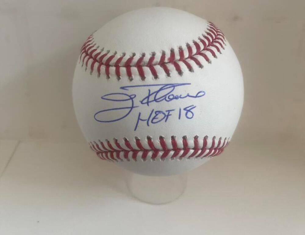 JIM THOME HOF 18 WHITE SOX SIGNED AUTOGRAPHED M.L. BASEBALL JSA WIT889831