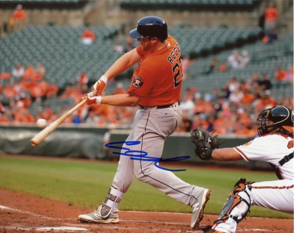 A.J. REED HOUSTON ASTROS SIGNED AUTOGRAPHED 8X10 PHOTO W/COA