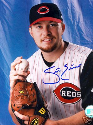SETH ETHERTON CINCINNATI REDS SIGNED 8X10 PHOTO W/COA