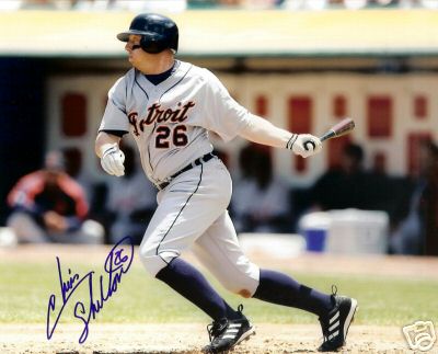 CHRIS SHELTON   DETROIT TIGERS   SIGNED 8X10 PHOTO