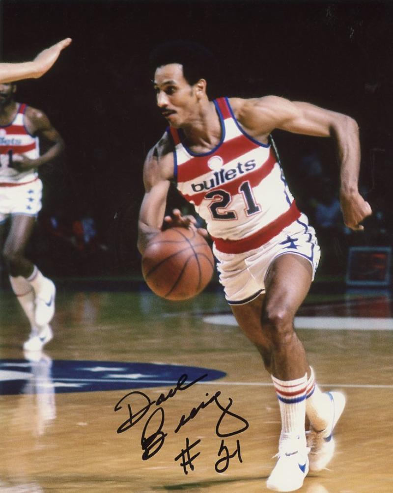 DAVE BING WASHINGTON BULLETTS SIGNED AUTOGRAPHED 8X10 PHOTO W/COA