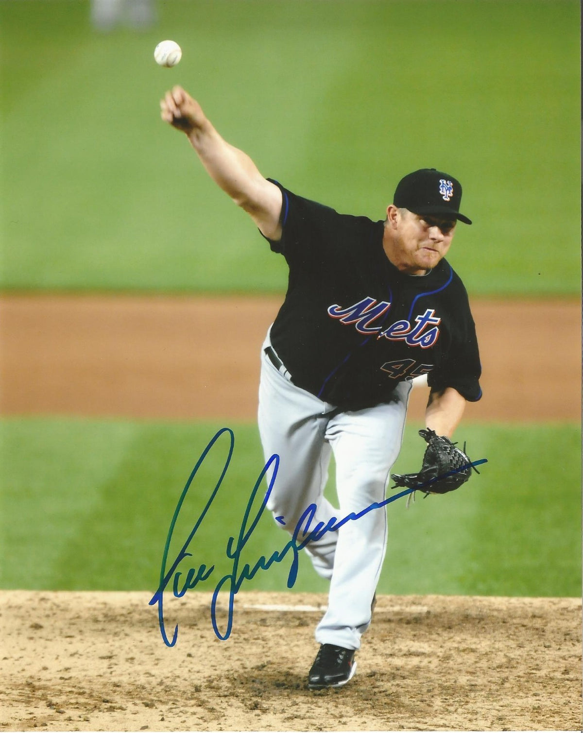 JASON ISRINGHAUSEN NEW YORK METS SIGNED AUTOGRAPHED 8X10 PHOTO W/COA
