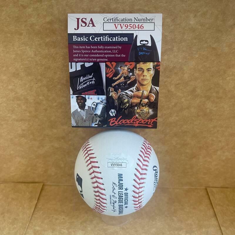 BOBBY THIGPEN PHILLIES 1993 NL CHAMPS SIGNED AUTOGRAPHED M.L. BASEBALL JSA VV950
