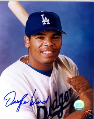 DARYLE WARD LOS ANGELES DODGERS SIGNED 8X10 PHOTO W/COA