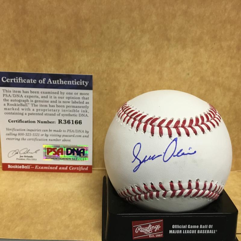 JHAILYN ORTIZ PHILADELPHIA PHILLIES M.L. SIGNED BASEBALL PSA R36166