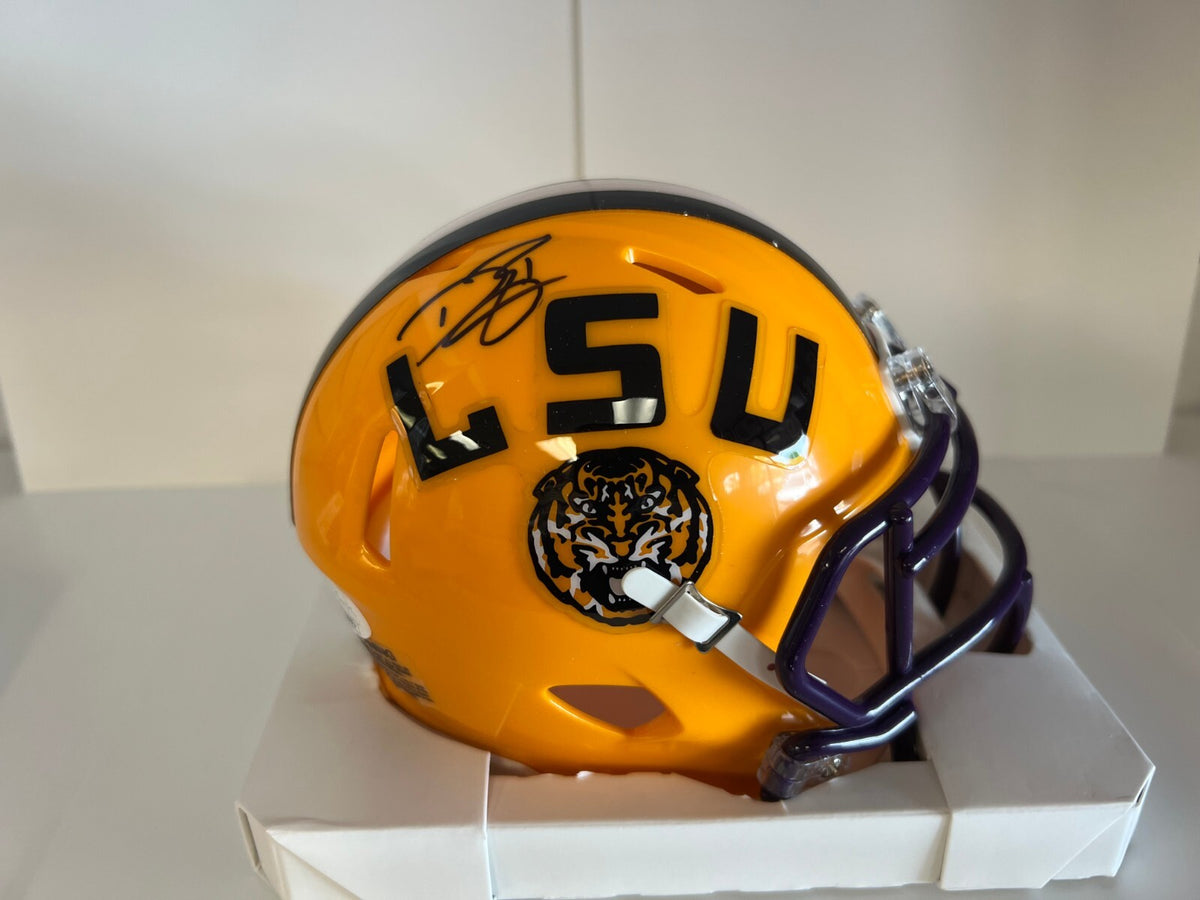 DWAYNE BOWE LSU TIGERS SIGNED AUTOGRAPHED MINI HELMET JSA COA