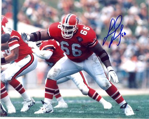 LINCOLN KENNEDY ATLANTA FALCONS SIGNED 8X10 PHOTO W/COA