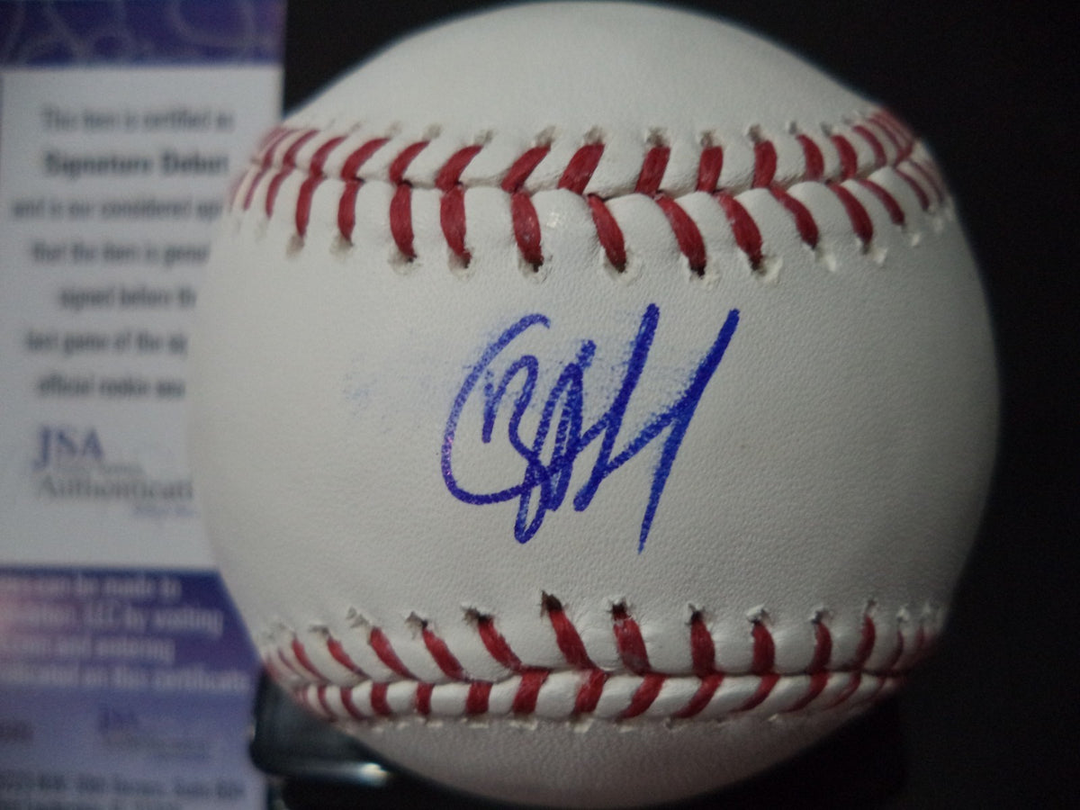 J.P. CRAWFORD PHILLIES SIGNED AUTO M.L BASEBALL SIGNATURE DEBUT JSA COA #SD01085