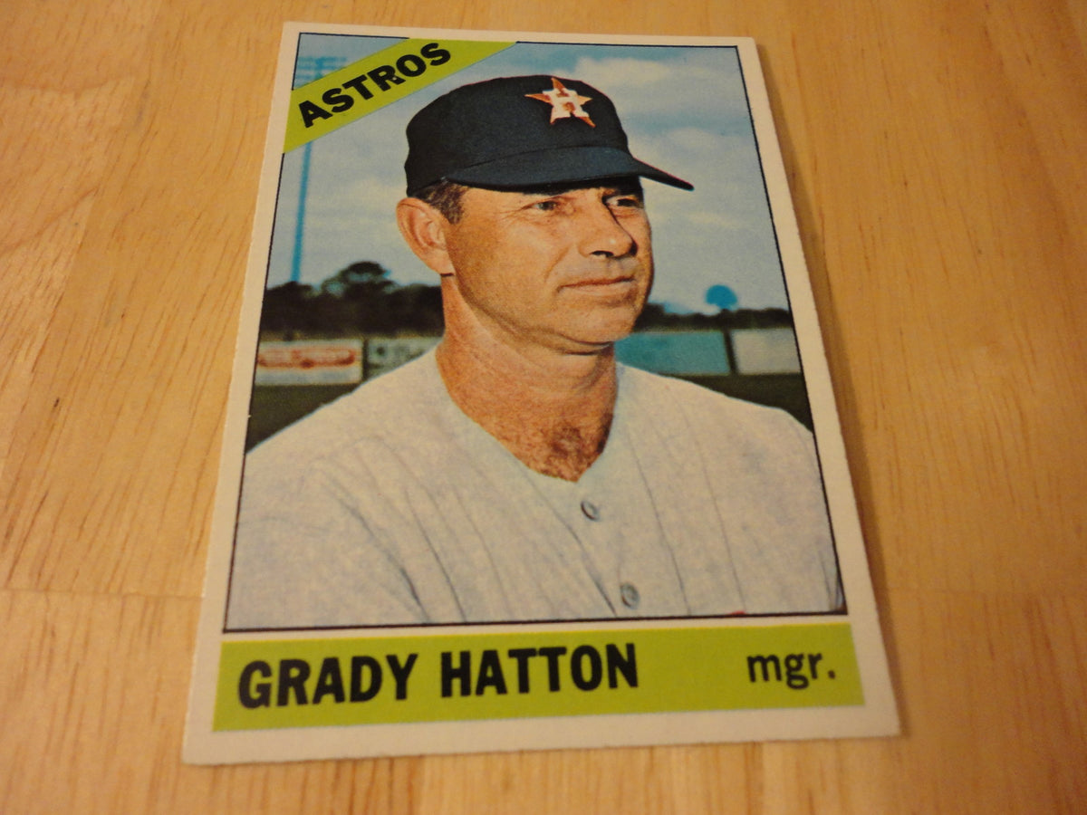GRADY HATTON HOUSTON ASTROS 1966 TOPPS CARD #504 SP VINTAGE L@@K