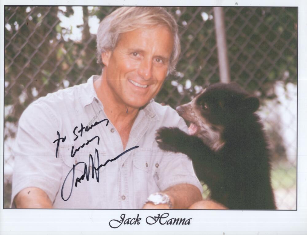 JACK HANNA PERSONALIZED SIGNED AUTOGRAPHED 8X5X11 PHOTO W/ COA