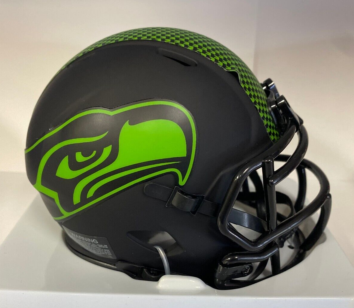 NFL FOOTBALL SEATTLE SEAHAWKS ECLIPSE TEAM LOGO MINI HELMET UNSIGNED