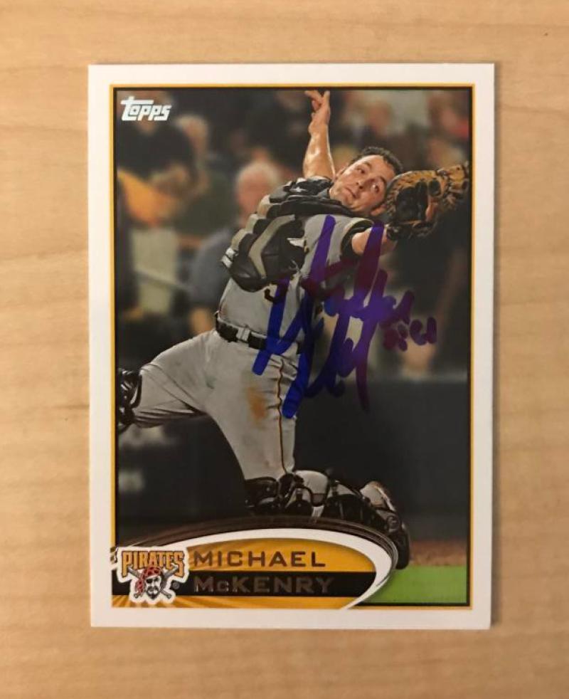 MICHAEL MCKENRY PITTSBURGH PIRATES SIGNED AUTOGRAPHED 2012 TOPPS CARD #99 W/COA