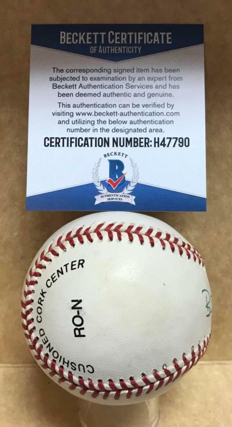 BILL PULSIPHER NEW YORK METS SIGNED AUTOGRAPHED N.L. BASEBALL BECKETT H47790