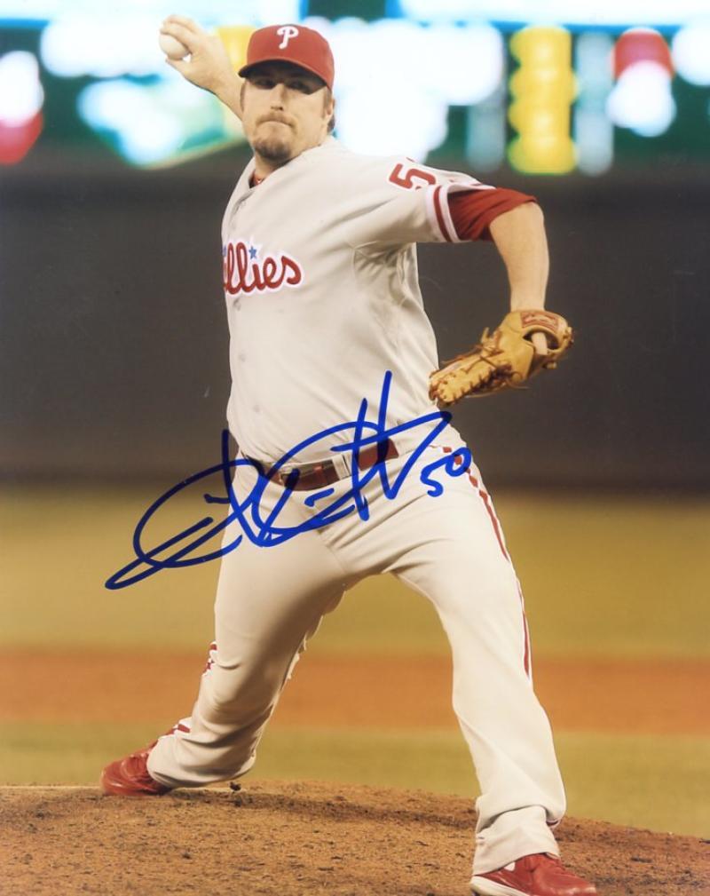 CHAD QUALLS PHILADELPHIA PHILLIES SIGNED AUTOGRAPHED ACTION 8X10 PHOTO W/COA