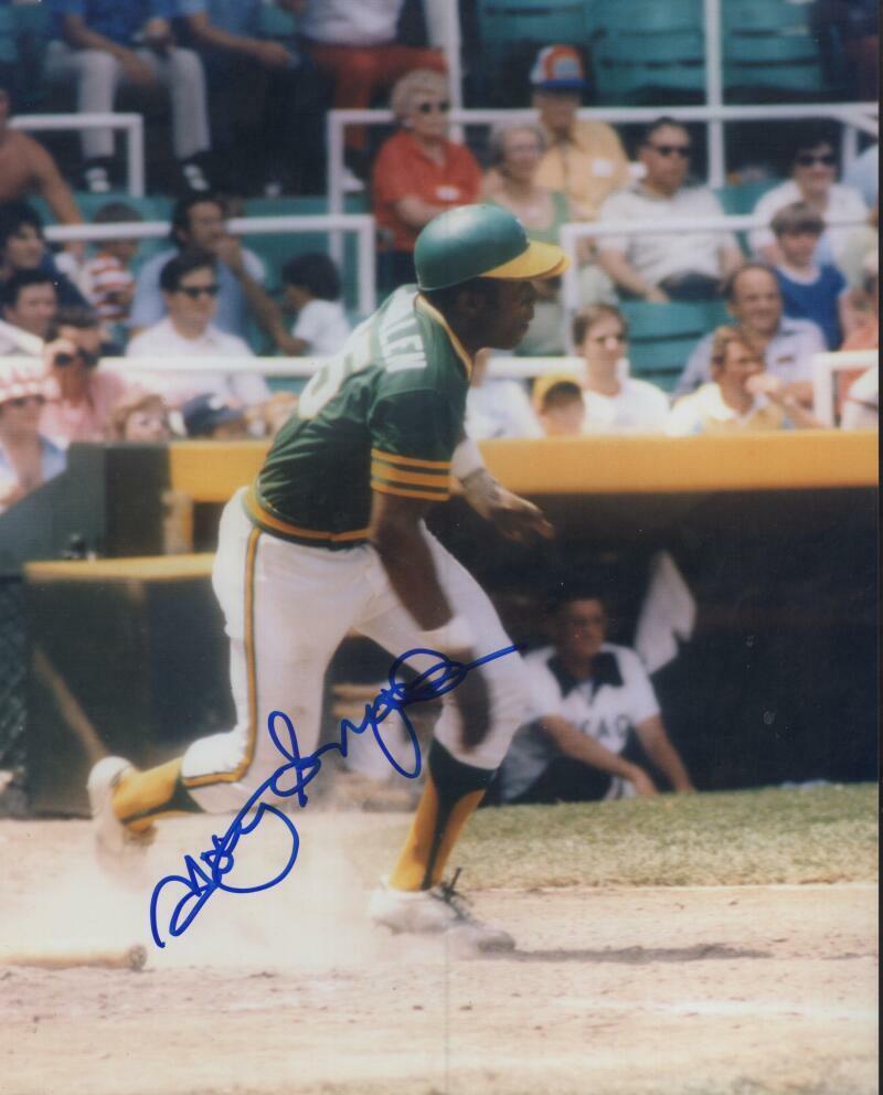 MANNY SANGUILLEN  OAKLAND A'S SIGNED AUTOGRAPHED 8X10 PHOTO W/ COA