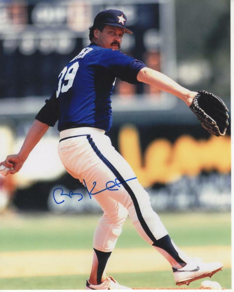 BOB KNEPPER HOUSTON ASTROS SIGNED AUTOGRAPHED 8X10 W/ COA