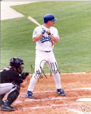 JEFF REBOULET LOS ANGELES DODGERS SIGNED 8X10 PHOTO COA