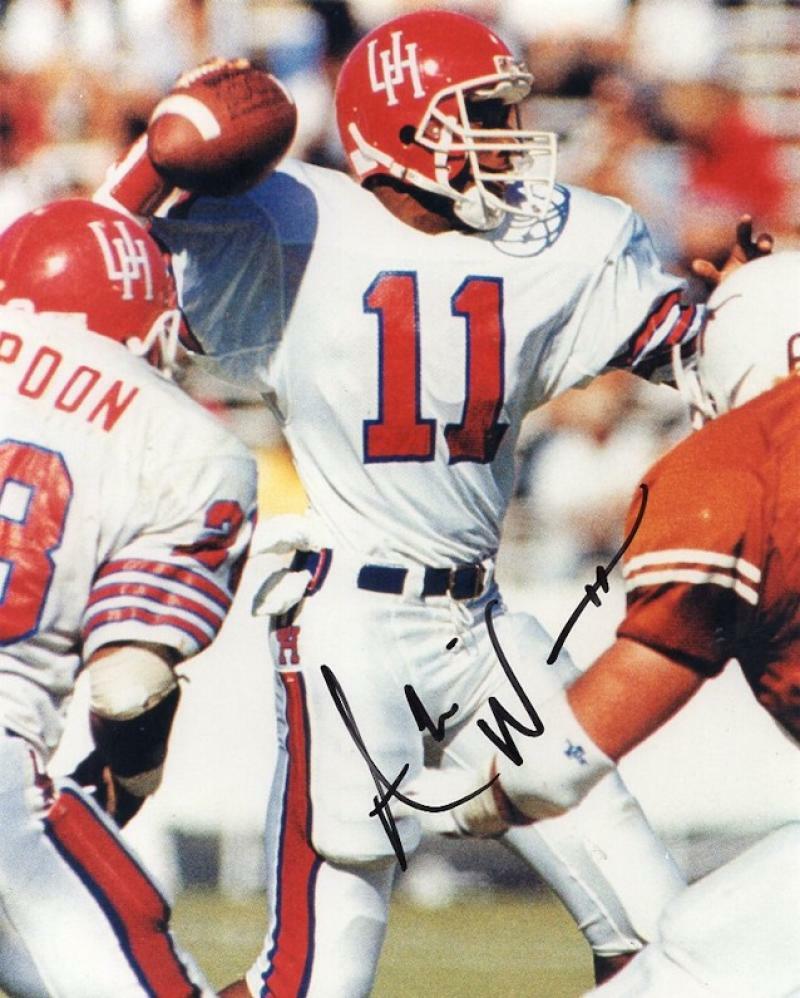 ANDRE WARE HOUSTON QB SIGNED 8X10 PHOTO W/ COA