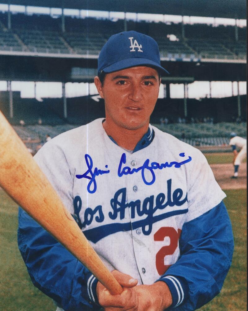 JIM CAMPANIS  DODGERS SIGNED AUTOGRAPHED 8X10  PHOTO W/ COA