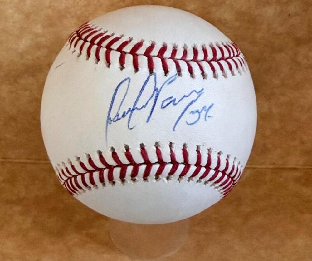 FRANKLIN PEREZ TIGERS SIGNED AUTOGRAPHED M.L. BASEBALL BECKETT AUTH