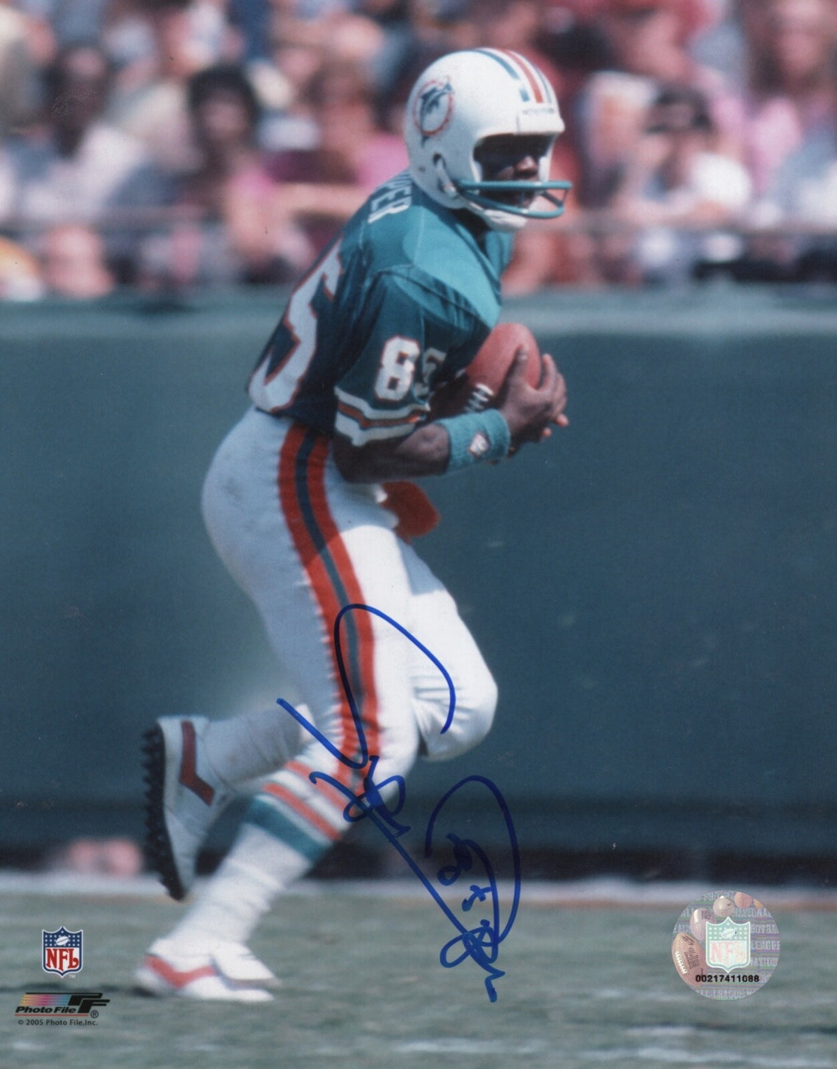 MARK SUPER DUPER  MIAMI DOLPHINS  SIGNED AUTOGRAPHED 8X10 PHOTO W/ COA