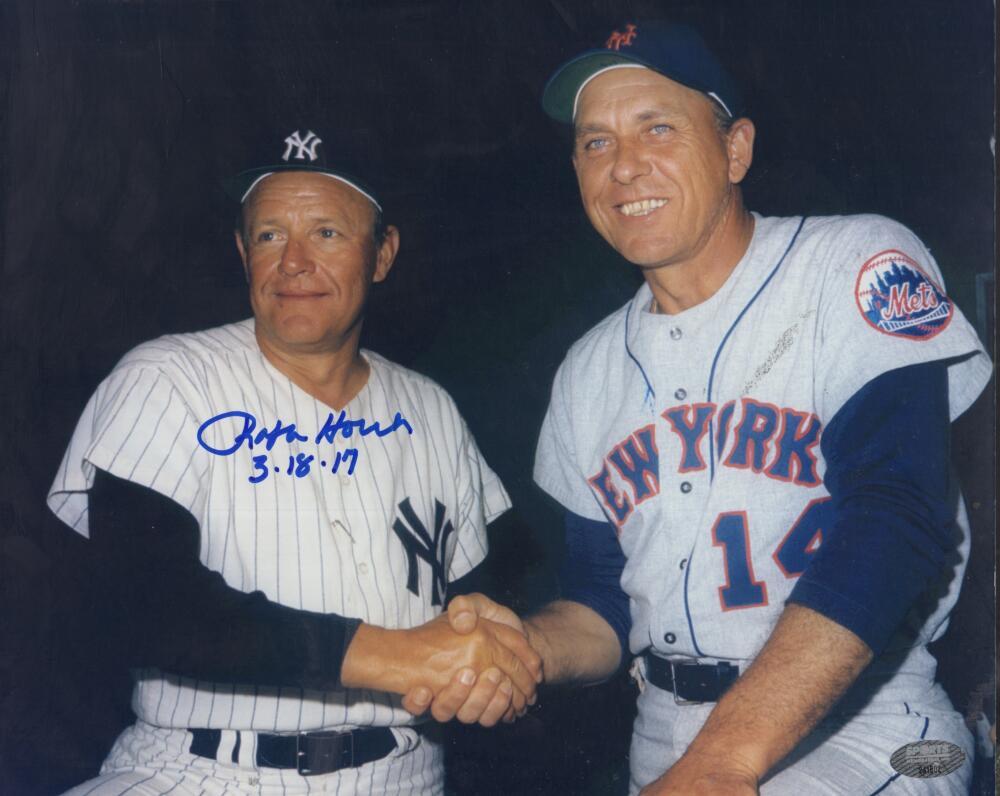 RALPH HOUK YANKEES ALL STAR GAME SIGNED AUTOGRAPHED 8X10 PHOTO W/ COA 