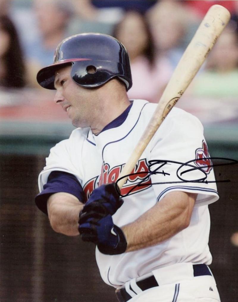 JASON DUBOIS CLEVELAND INDIANS ACTION SIGNED AUTOGRAPHED 8X10 PHOTO  W/ COA 