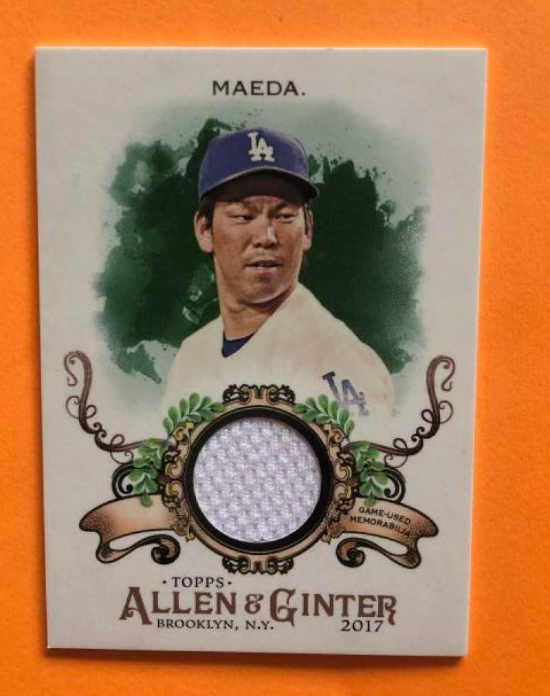 2017 TOPPS ALLEN & GINTER KENTA MAEDA DODGERS RELIC JERSEY CARD