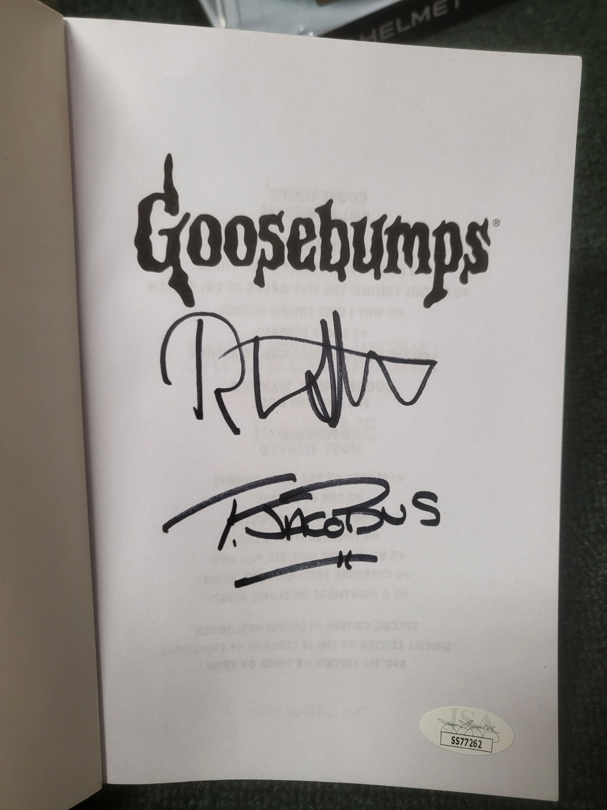 5PC BOOK SET R.L. STINE & TIM JACOBUS GOOSEBUMPS SIGNED AUTO BOOKS WITH CASE JSA
