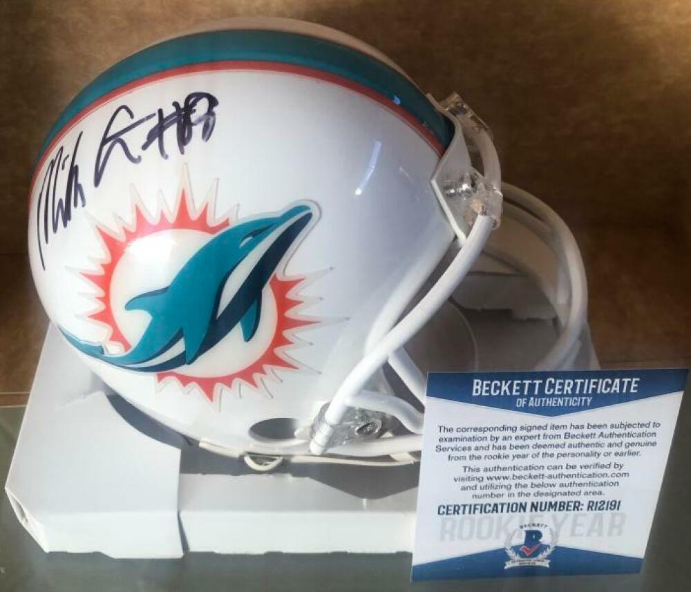 MIKE GESICKI SAME SIGNED AUTO MINI HELMET BECKETT R12191