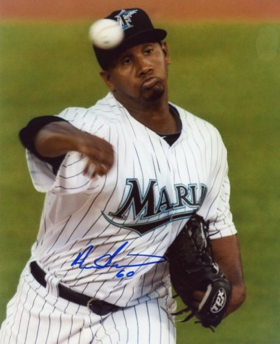 ADALBERTO MENDEZ FLORIDA MARLINS SIGNED 8X10 PHOTO COA