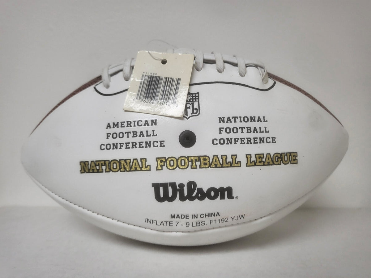 DESMOND HOWARD MICHIGAN SIGNED AUTOGRAPHED WHITE PANEL FOOTBALL W/COA