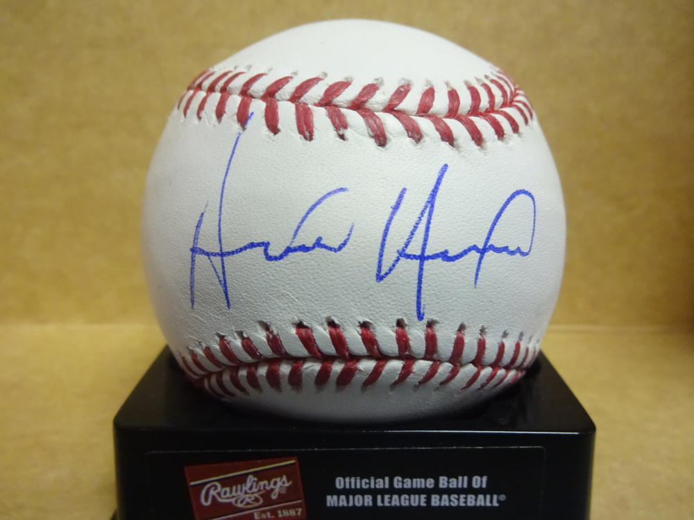 ALEN HANSON  san francisco giants SIGNED M.L. BASEBALL W/COA