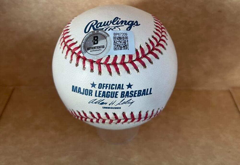 DANNY GRAVES REDS  SIGNED AUTOGRAPHED M.L. BASEBALL BECKETT AUTH