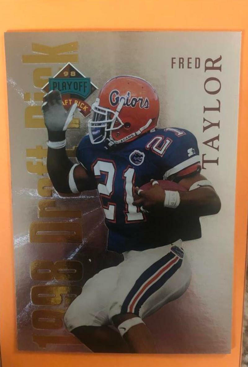 1998 PLAYOFF DRAFT PICK FRED TAYLOR GATORS/JAGUARS #6