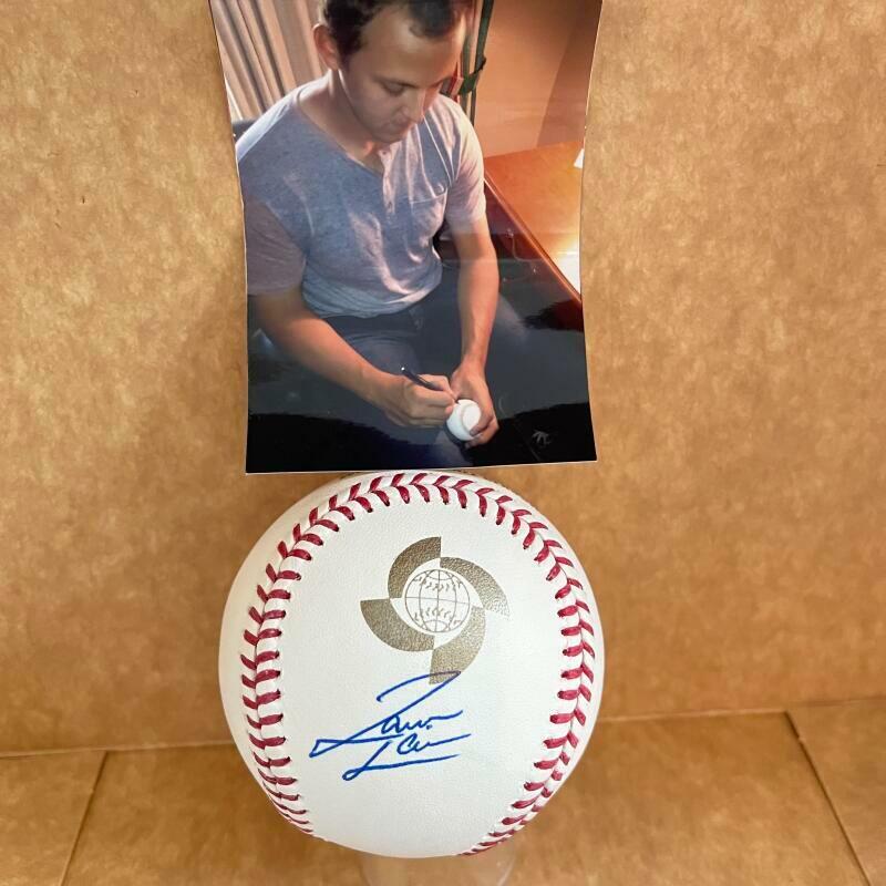 JAMESON TAILLON CANADA YANKEES SIGNED 2013 WORLD BASEBALL CLASSIC BASEBALL BAS B