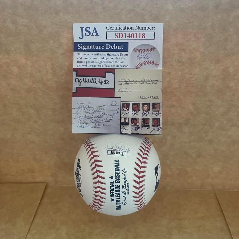CADE DOUGHTY LSU BLUE JAYS SIGNED AUTOGRAPHED M.L. BASEBALL SD140118