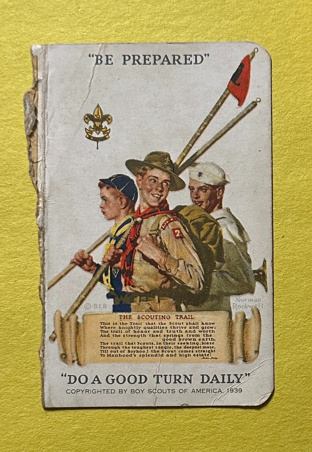VINTAGE BOY SCOUTS OF AMERICA IDENTIFICATION CARD