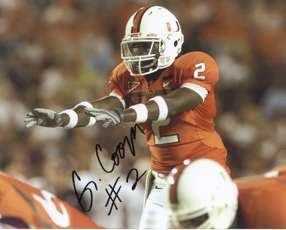 GRAIG COOPER MIAMI HURRICANES SIGNED AUTOGRAPHED 8X10 PHOTO W/COA