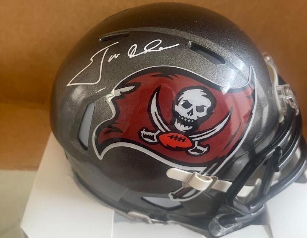 JON GRUDEN TAMPA BAY BUCS SIGNED SPEED MINI HELMET BECKETT AUTH 