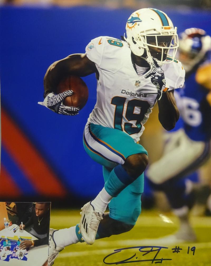 JAKEEM GRANT MIAMI DOLPHINS SIGNED AUTOGRAPHED 11X14 PHOTO W/ PHOTO PROOF