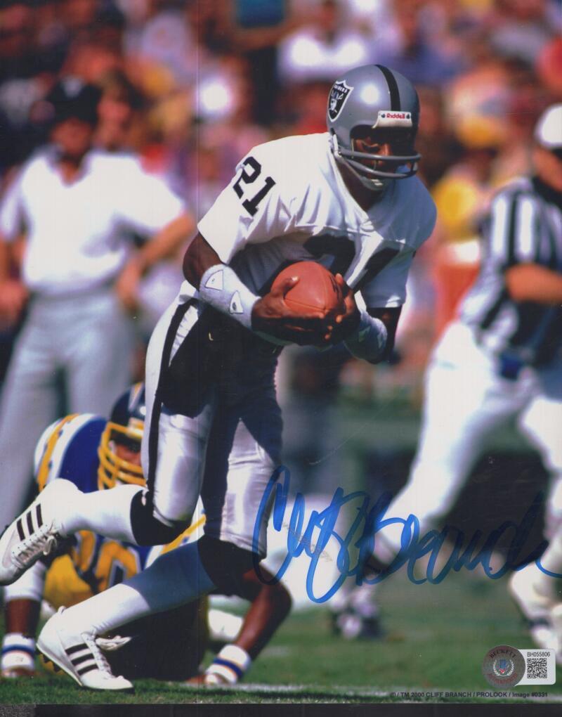 WILLIE BROWN RAIDERS HOF 84 SIGNED AUTO 8X10 PHOTO BECKETT BH055806
