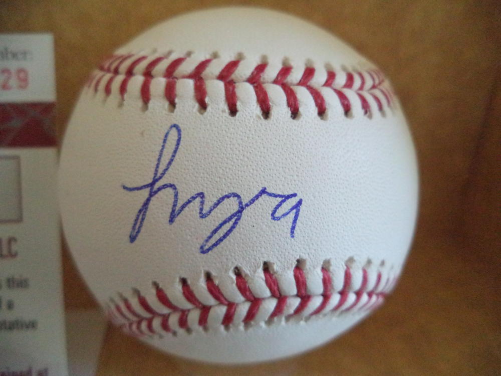 FRANCISCO MEJIA RAYS AUTO M.L. BASEBALL JSA WP970029